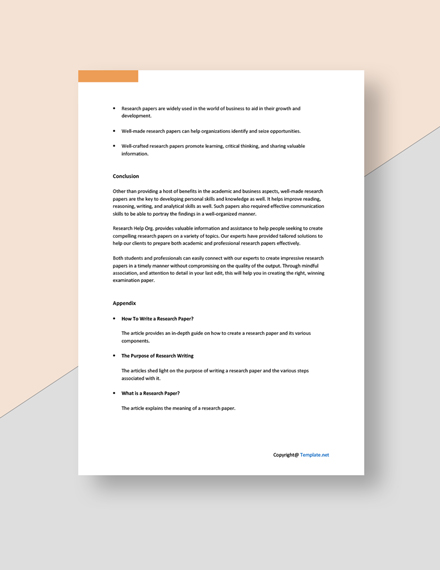Sample Simple Research White Paper 