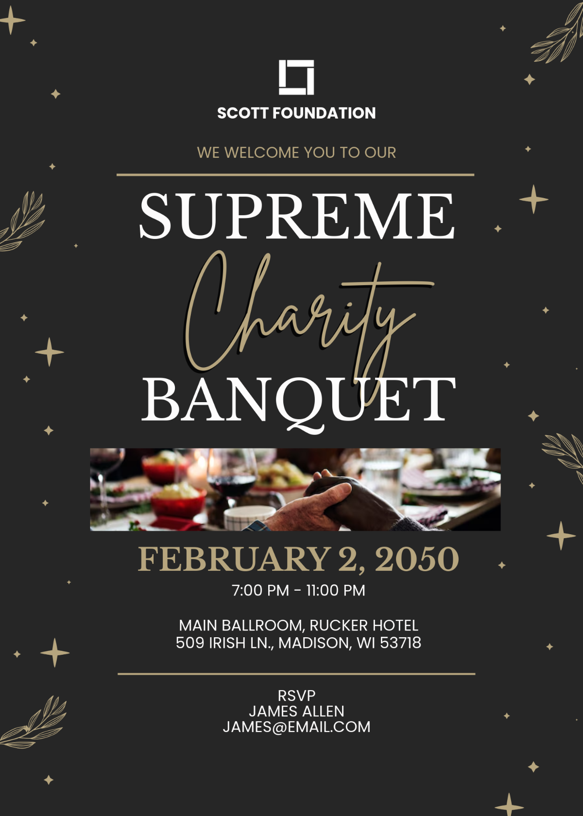 Free Welcome Together Charity Invitation Template