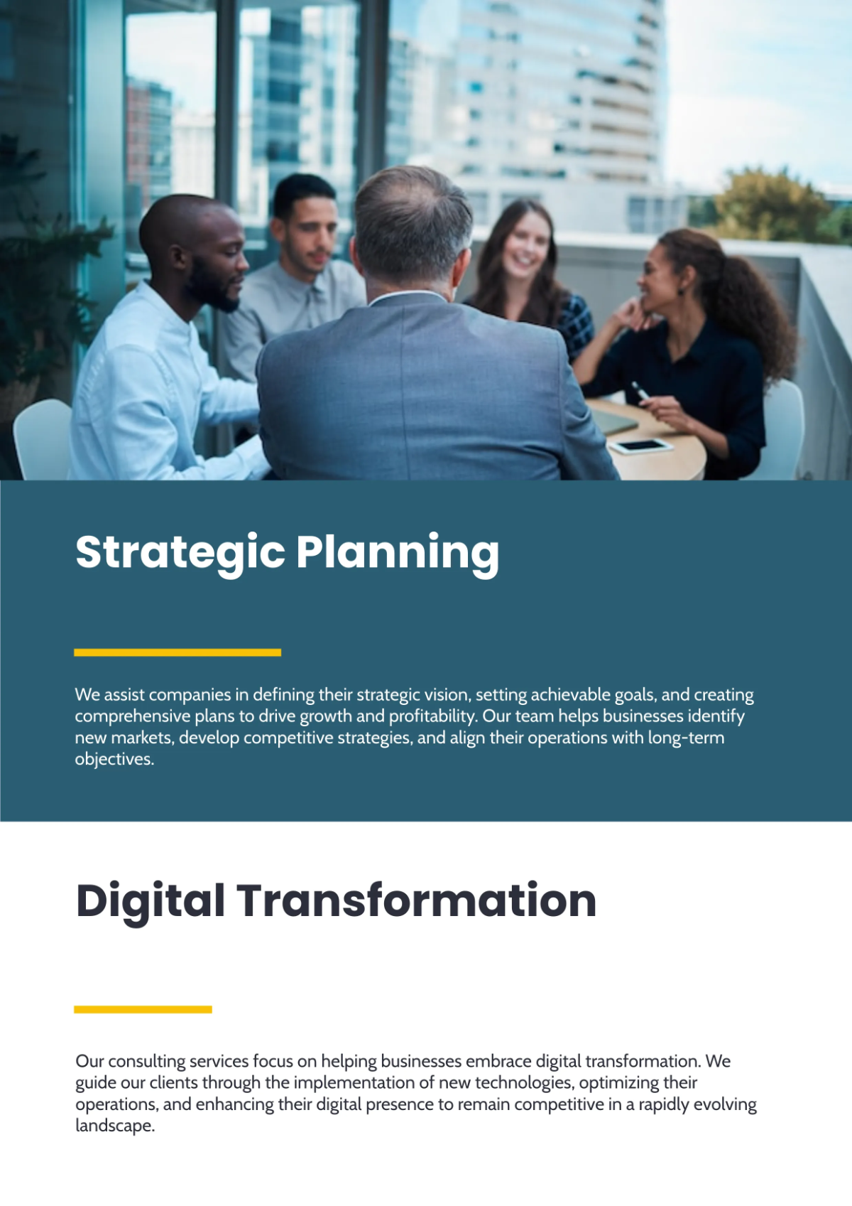 Free Bold Industry Company Profile Template to Edit Online