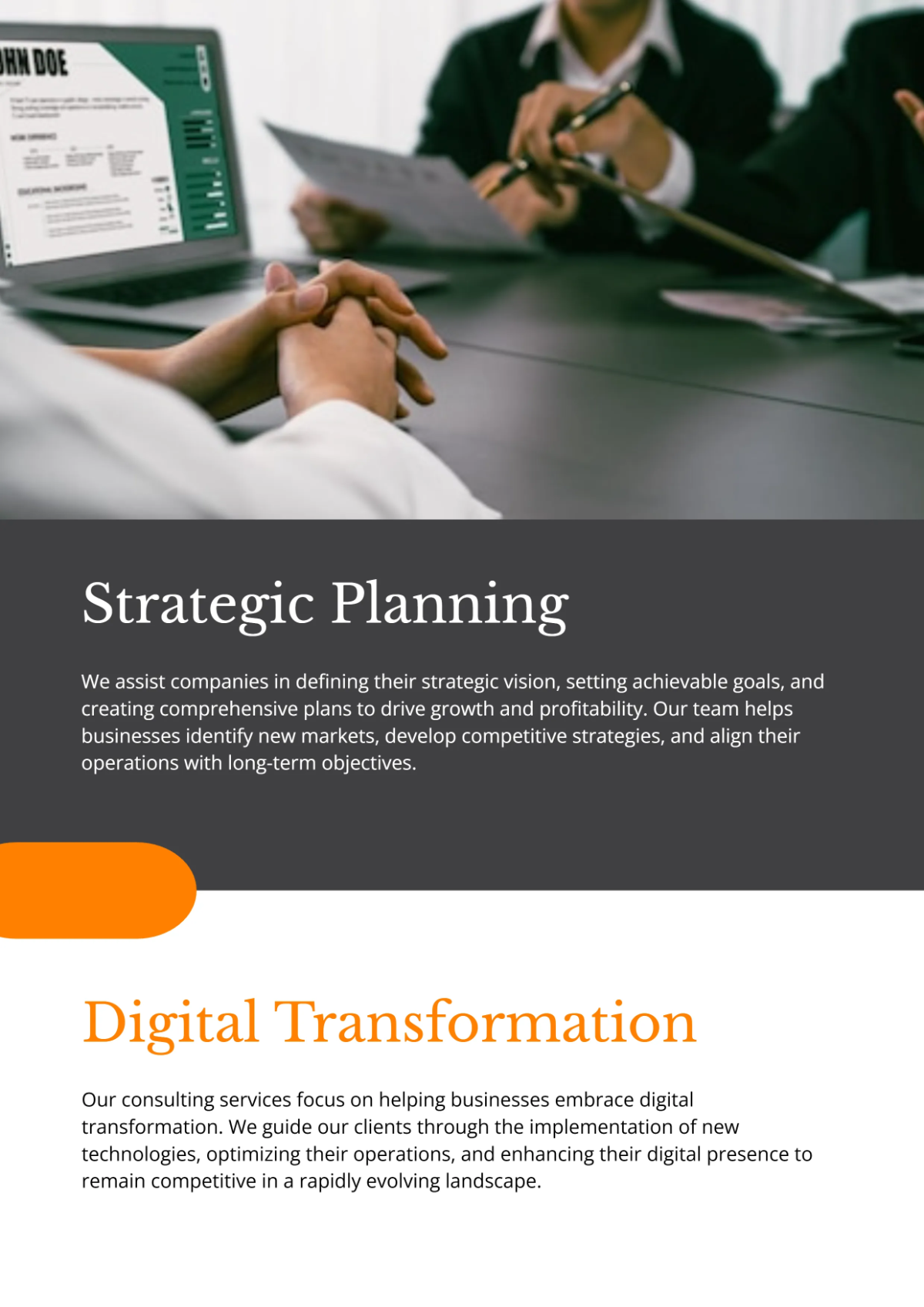 Free Elegant Company Profile Template to Edit Online