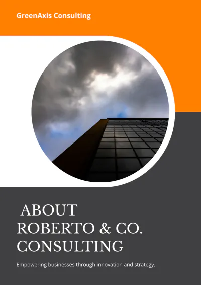 Free Elegant Company Profile Template to Edit Online