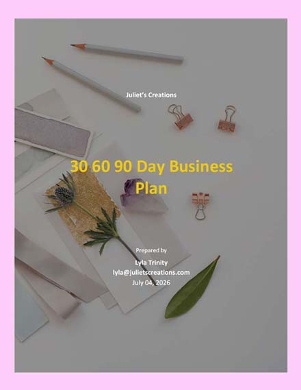    Day Business Plan Template