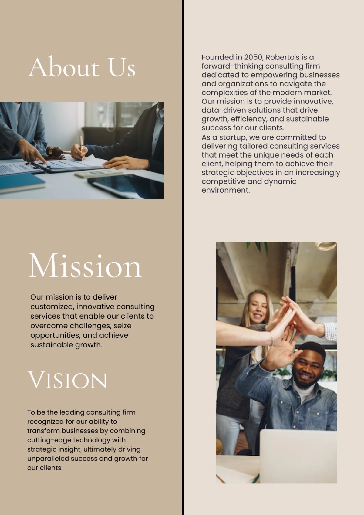 Free Brown Elegant Company Profile Template to Edit Online
