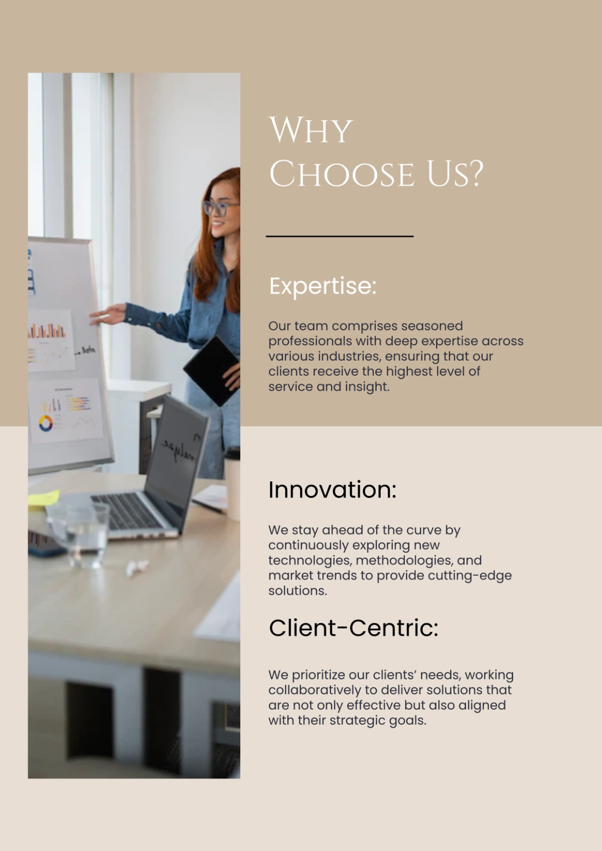 Free Brown Elegant Company Profile Template to Edit Online