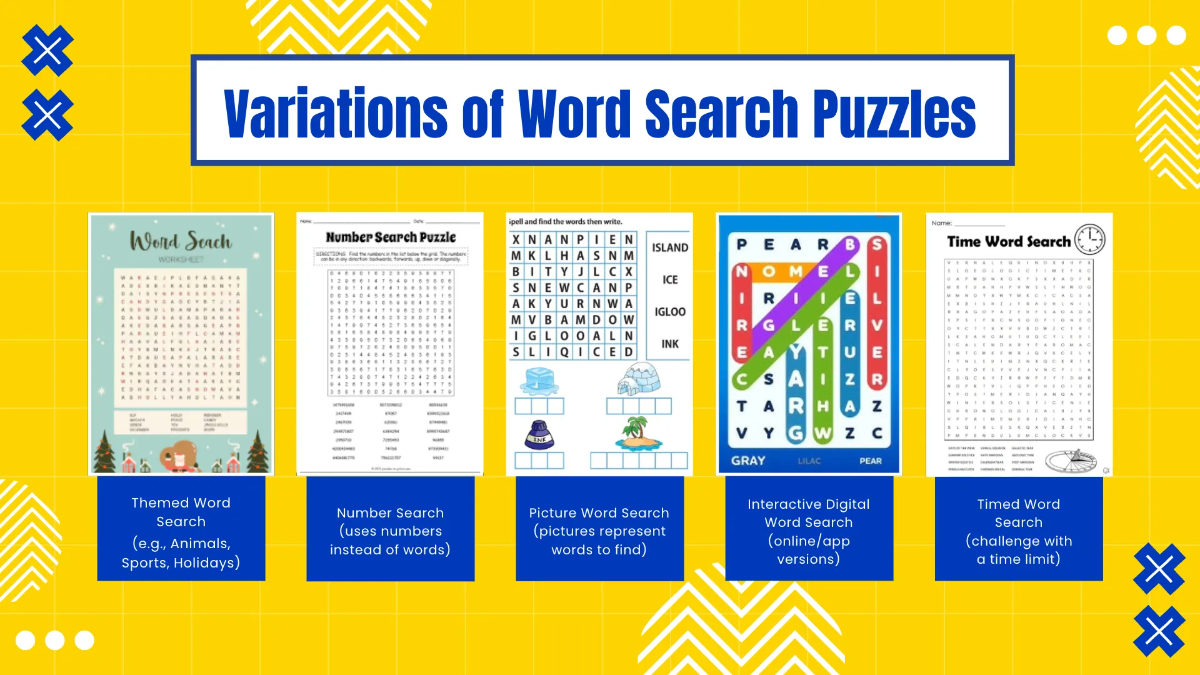 Free Word Search Presentation Template to Edit Online