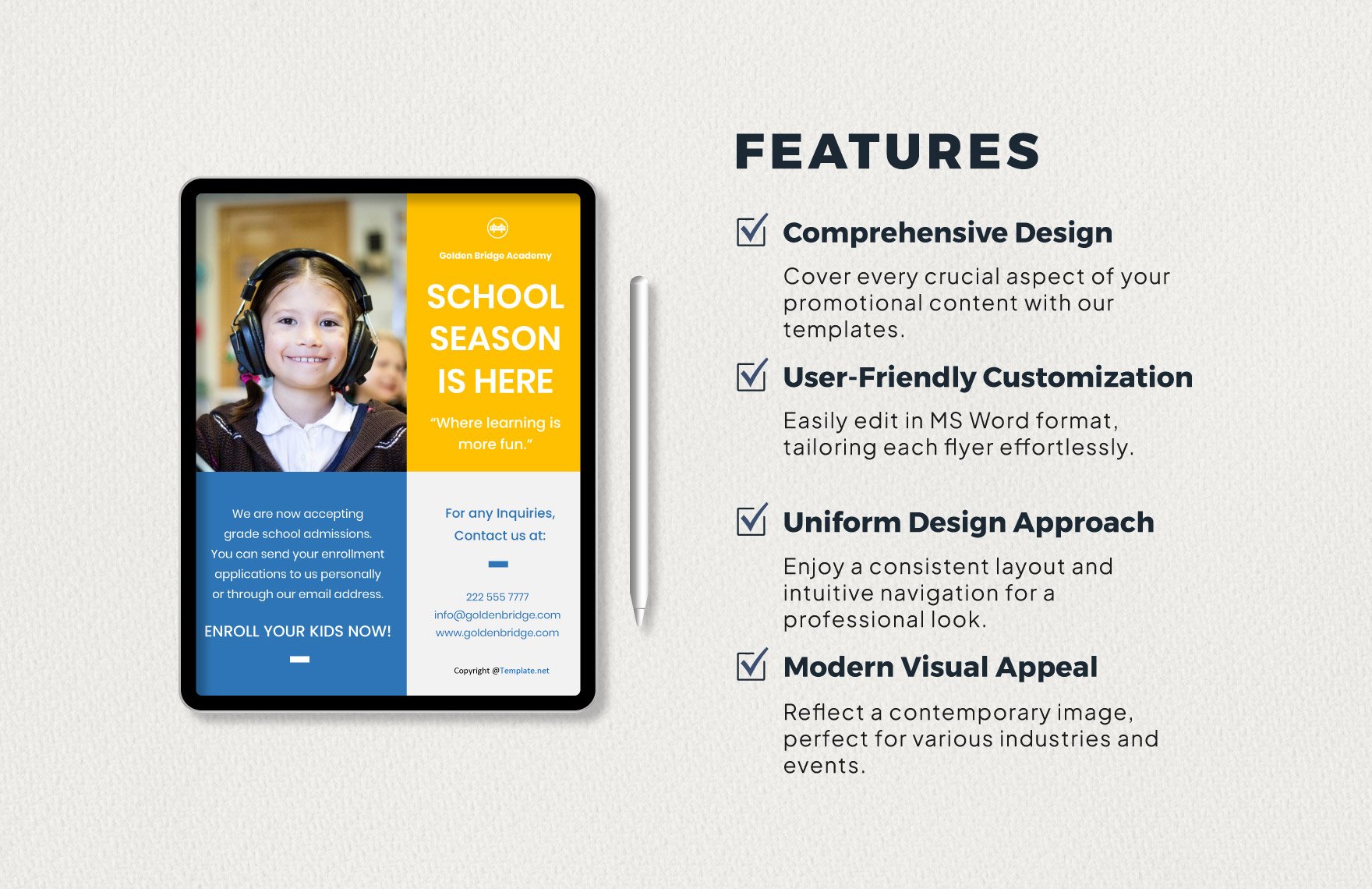 Free Simple School Flyer Template Guide