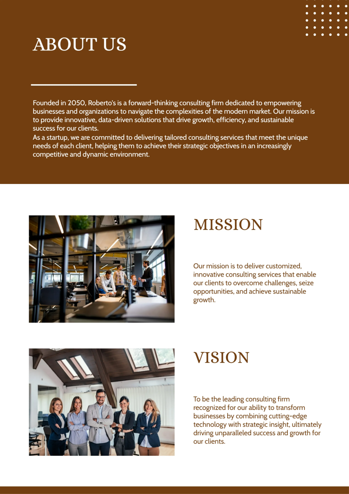 Free Sophisticated Company Profile Template to Edit Online
