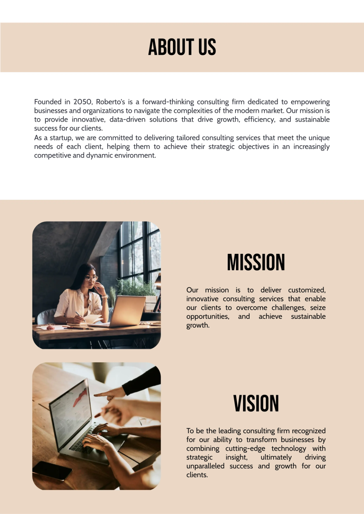 Free Chic Company Profile Template to Edit Online