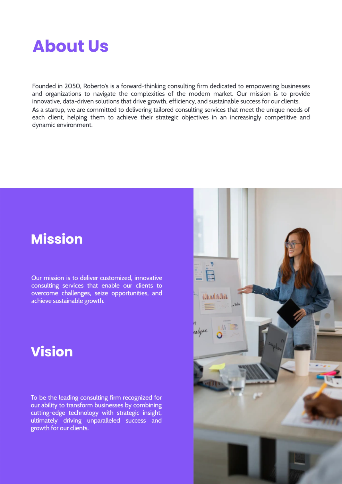 Free Classic Company Profile Template to Edit Online