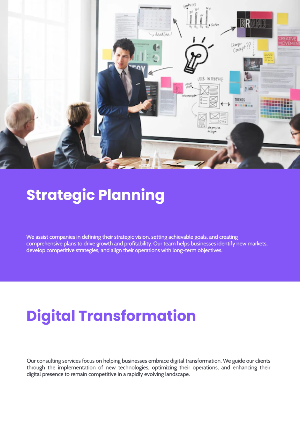 Free Classic Company Profile Template to Edit Online