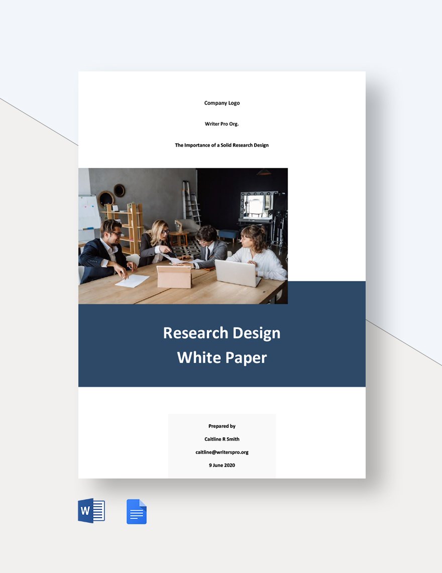 Research Design White Paper Template
