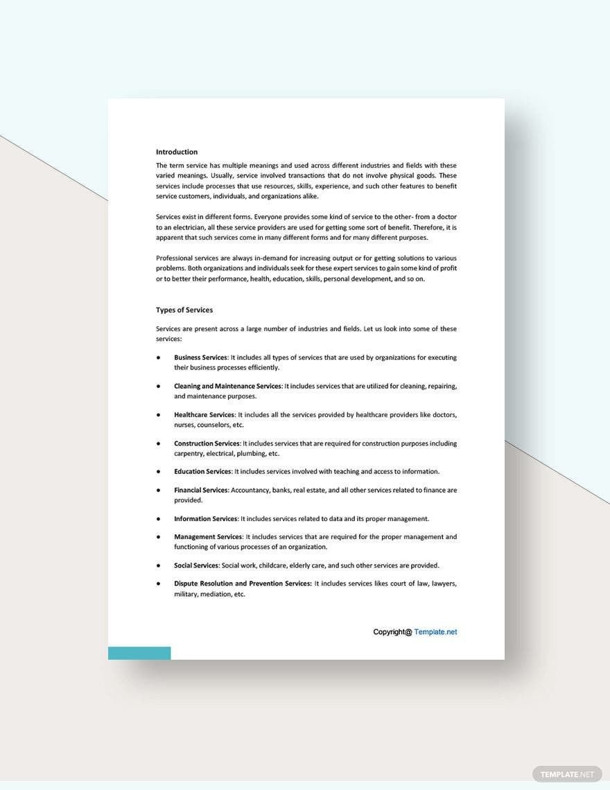Simple Service White Paper Template