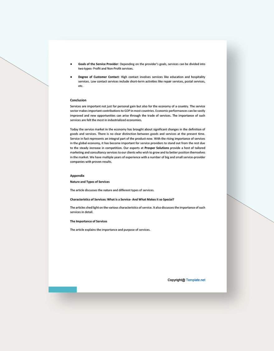 Simple Service White Paper Template