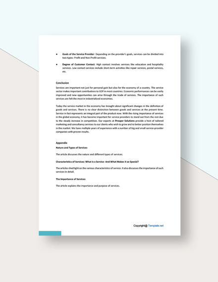 Free Simple Service White Paper Template - Word | Template.net