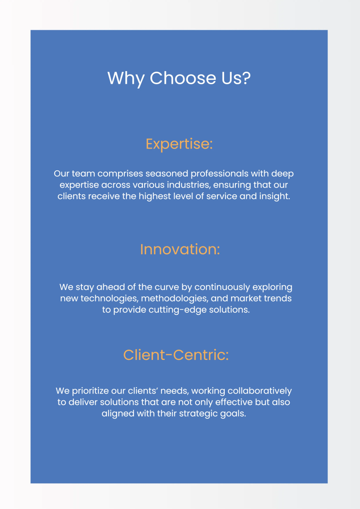 Free Corporate Company Profile Template to Edit Online