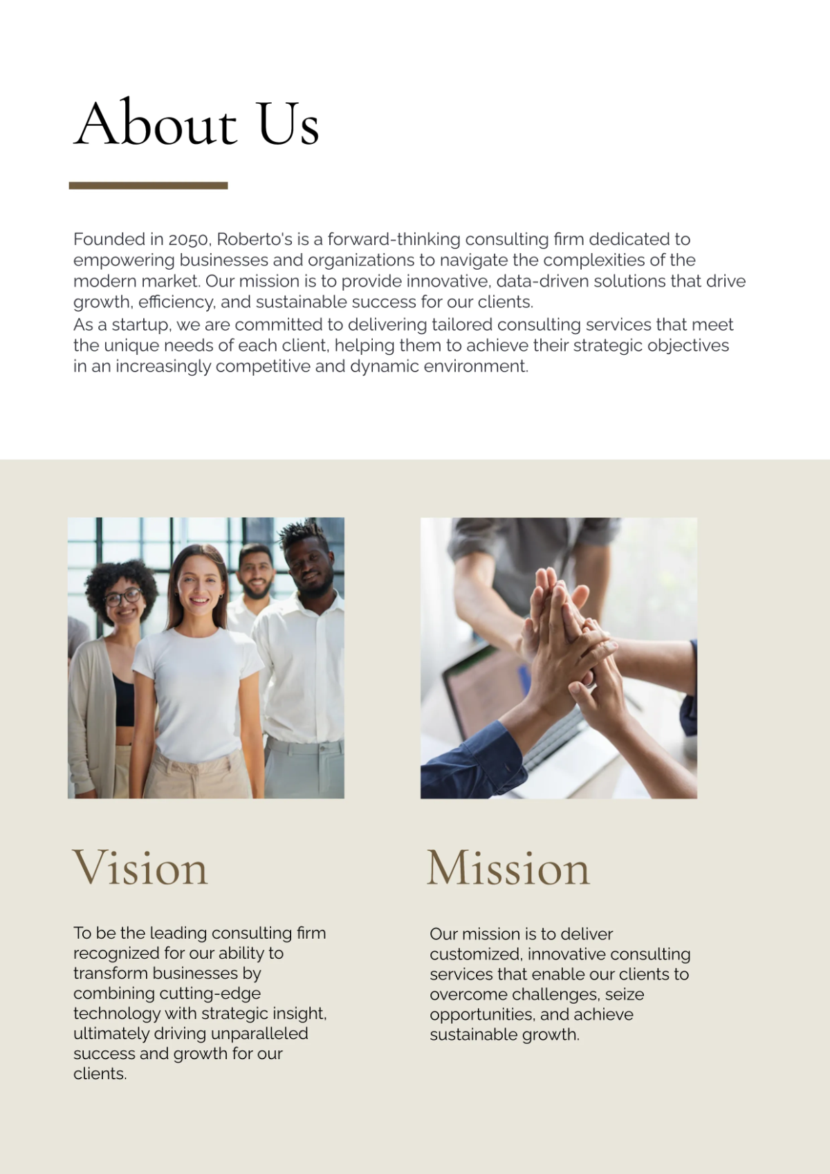 Free Modern Professional Company Profile Template to Edit Online