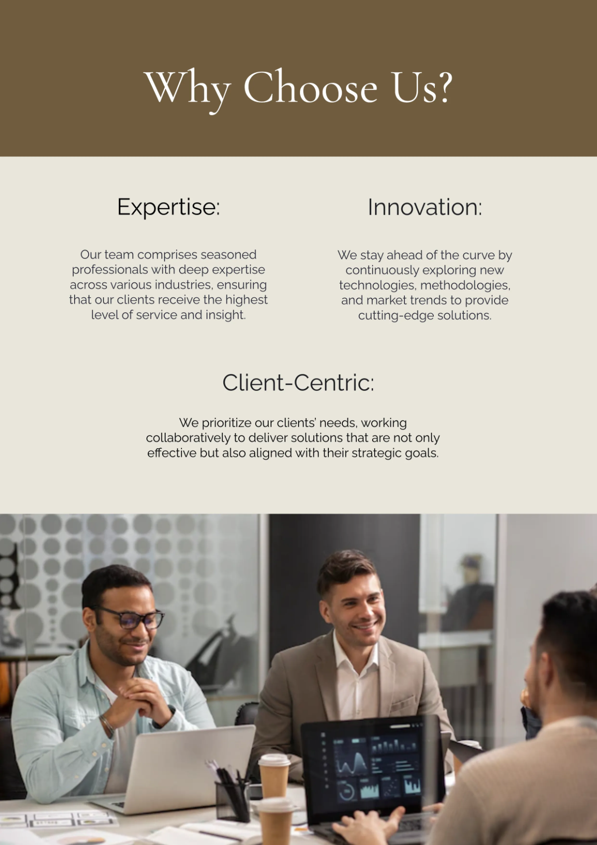 Free Modern Professional Company Profile Template to Edit Online