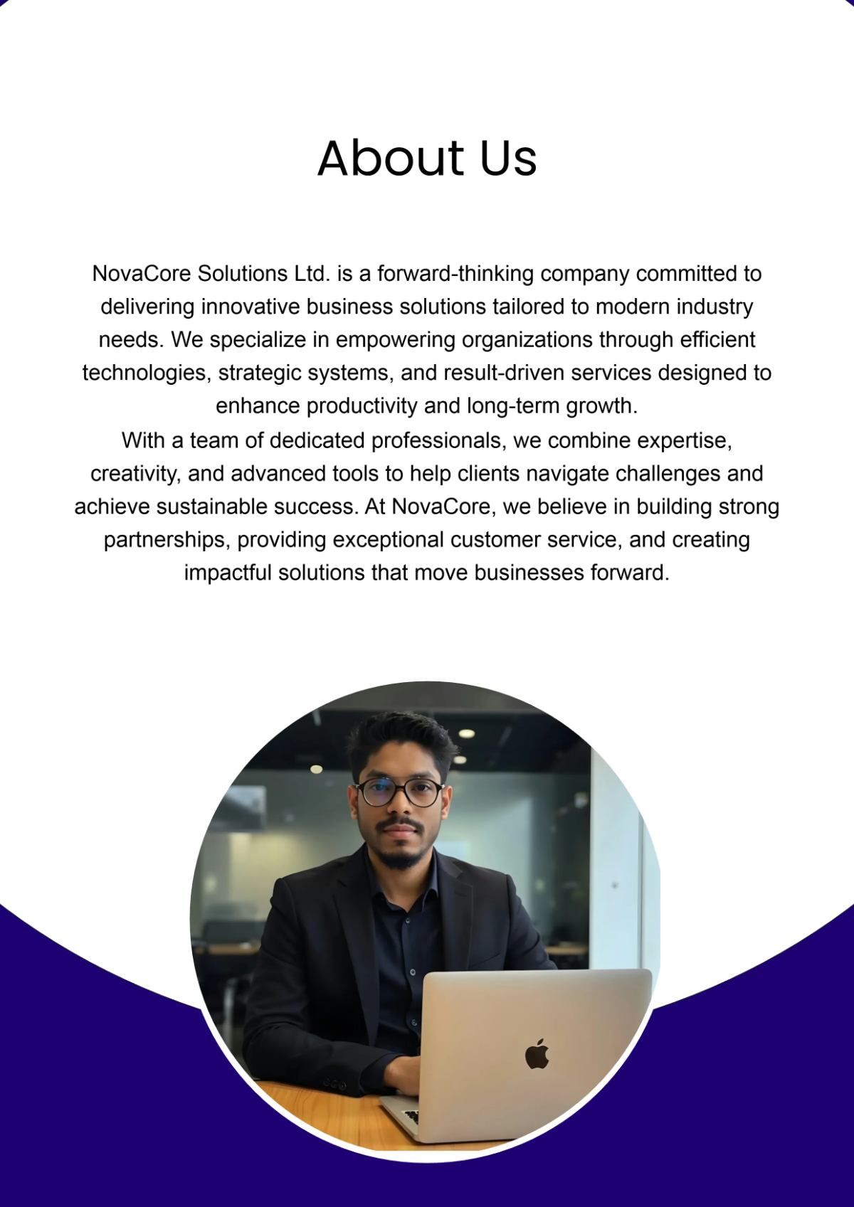 Free Simple Company Profile Template to Edit Online