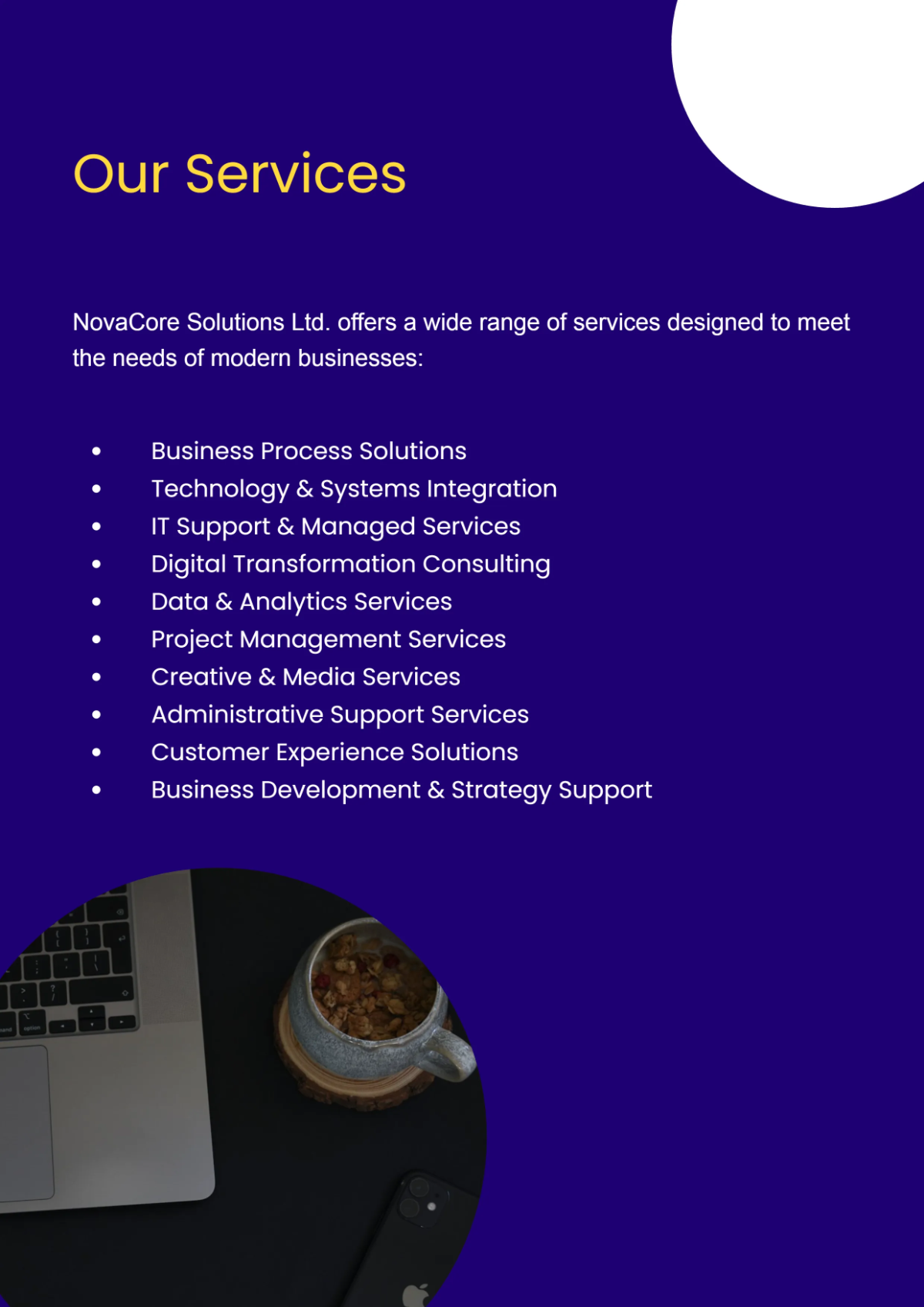 Free Simple Company Profile Template to Edit Online