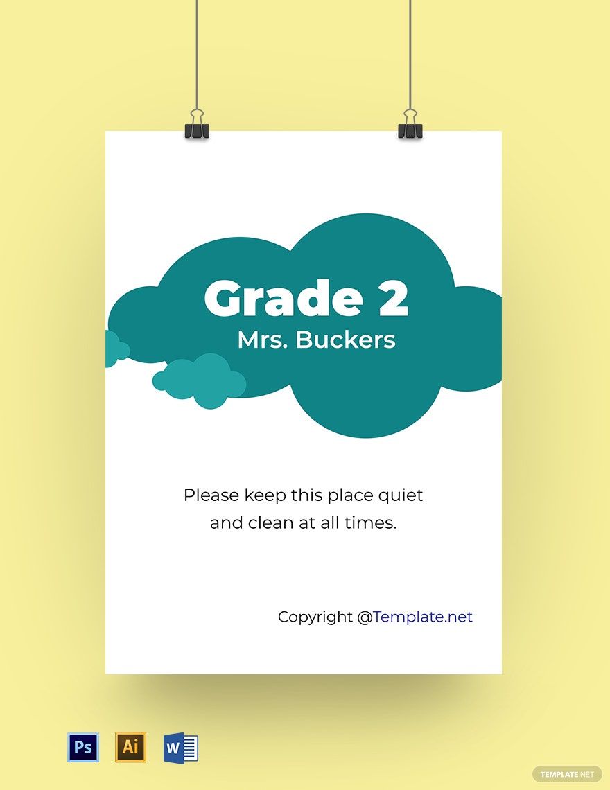 Classroom Sign Template