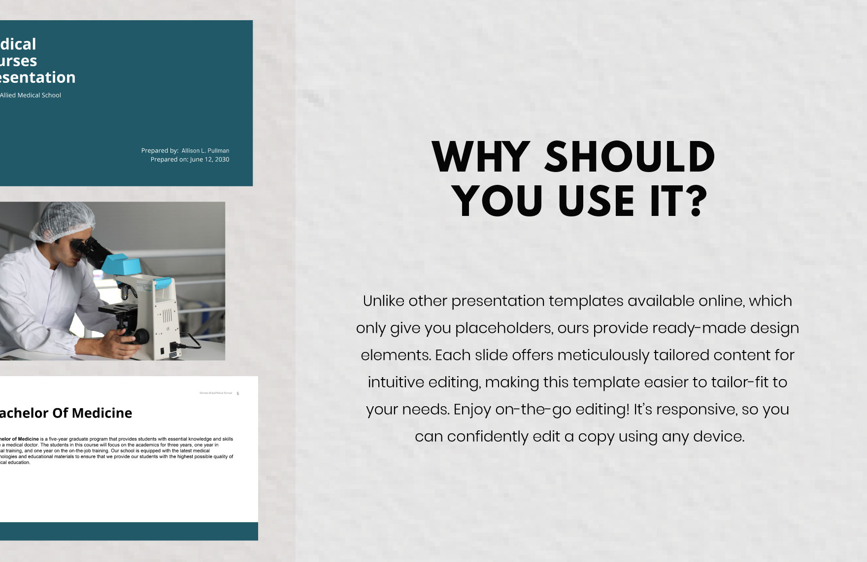Free Medical School Presentation Template to Edit Online