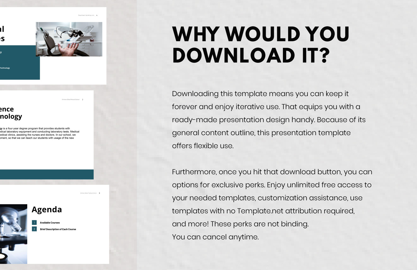 Free Medical School Presentation Template to Edit Online
