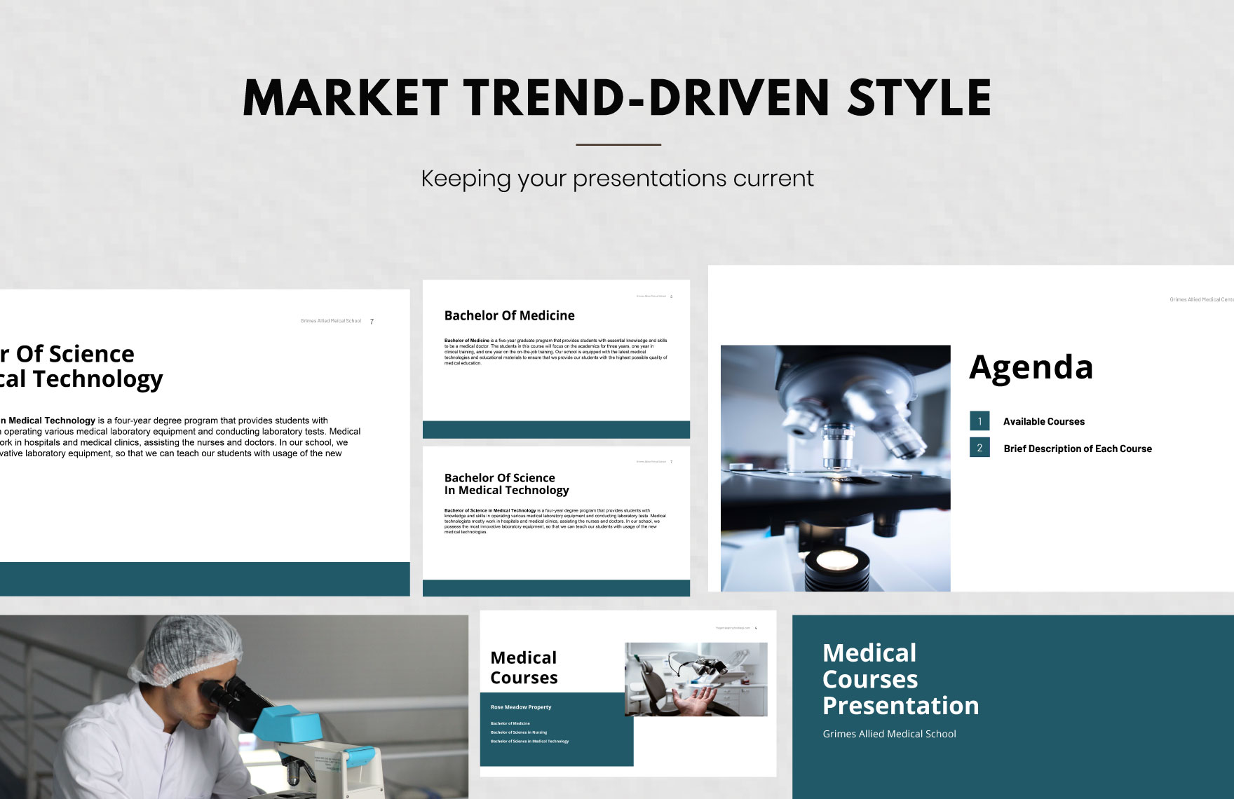 Free Medical School Presentation Template to Edit Online