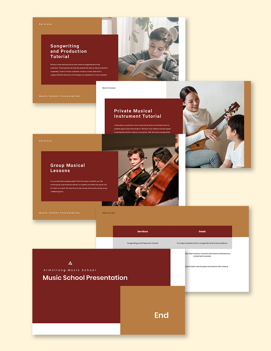 music for school presentation