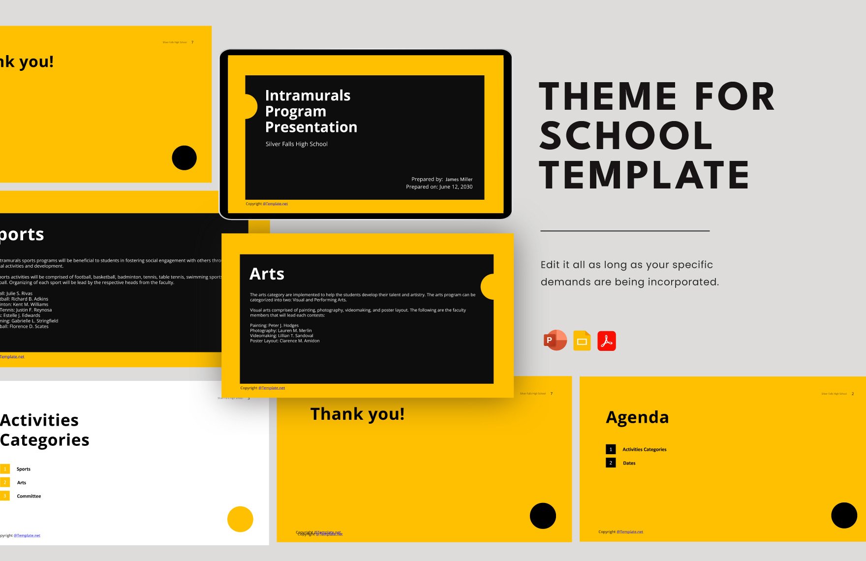 Theme for School Template