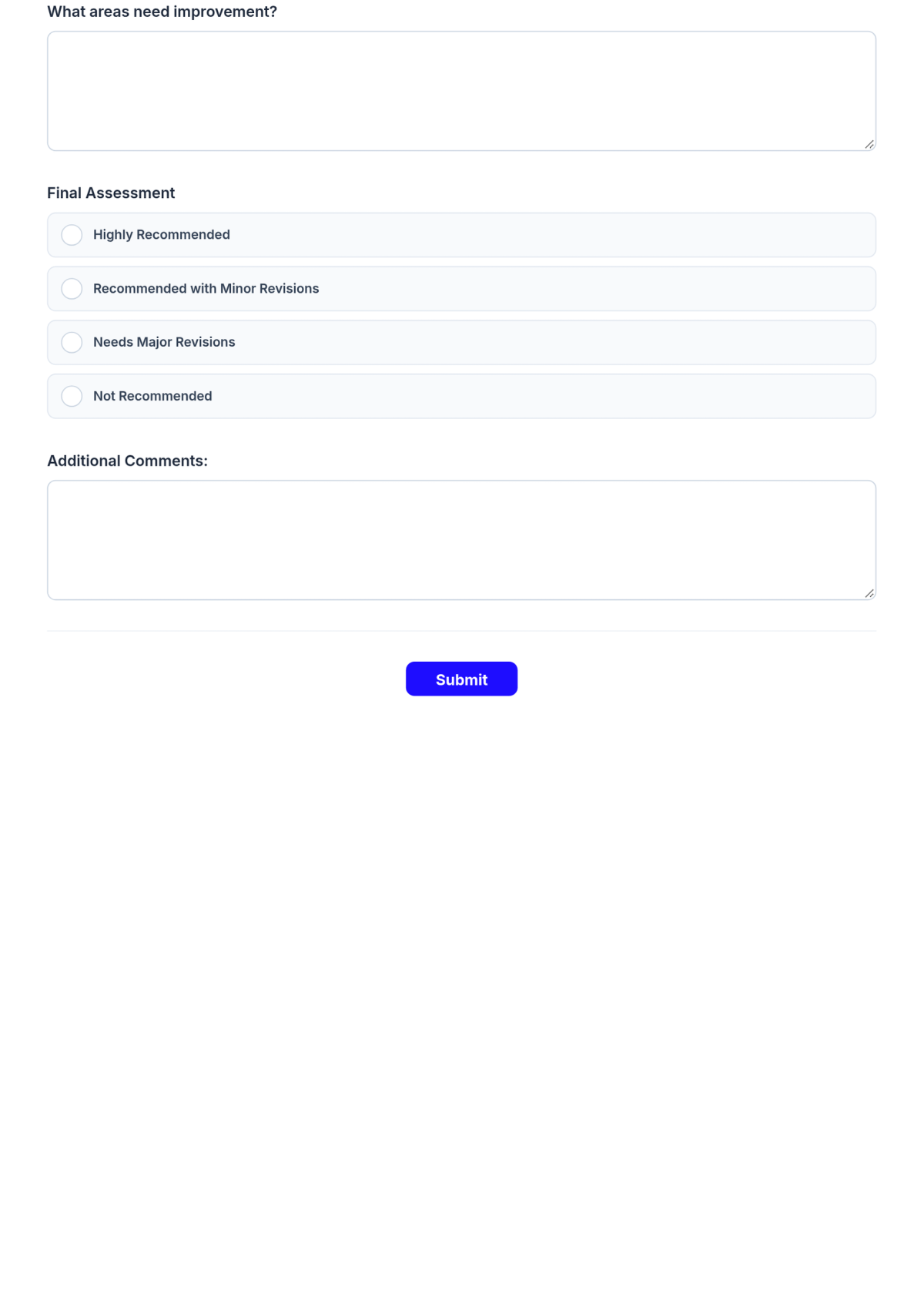 Free Research Evaluation Form Template & AI Maker