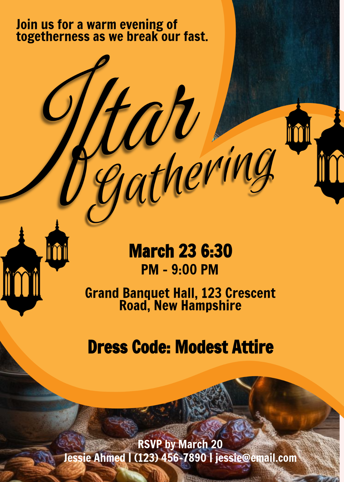 Free Iftar Invitation Templates Editable And Printable Free Iftar Invitation Templates Editable And Printable
