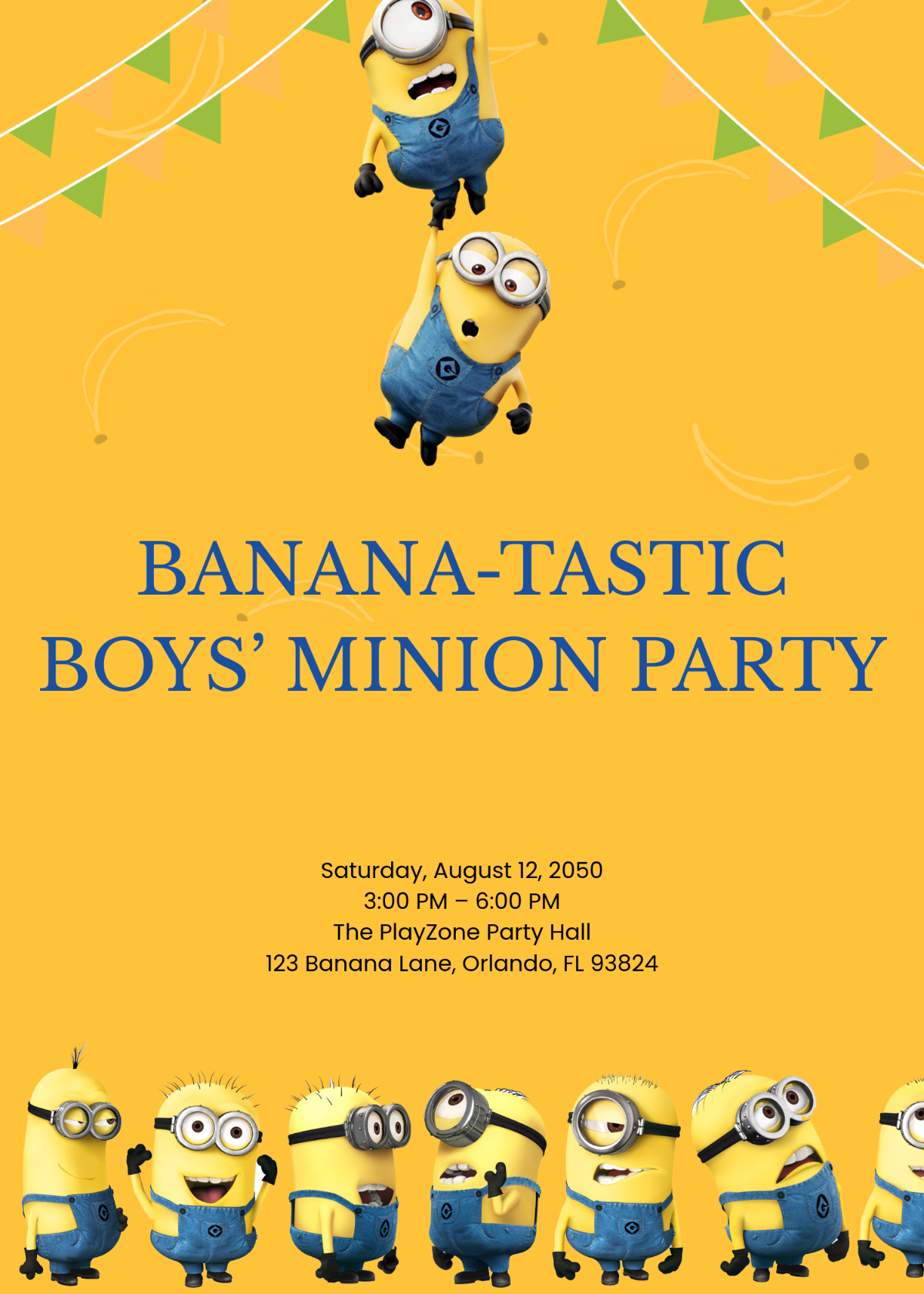 Minion Boy Invitation