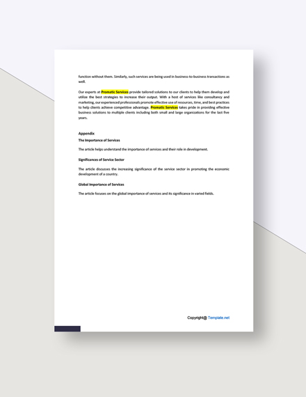 Free Sample Service White Paper Template - Word | Template.net