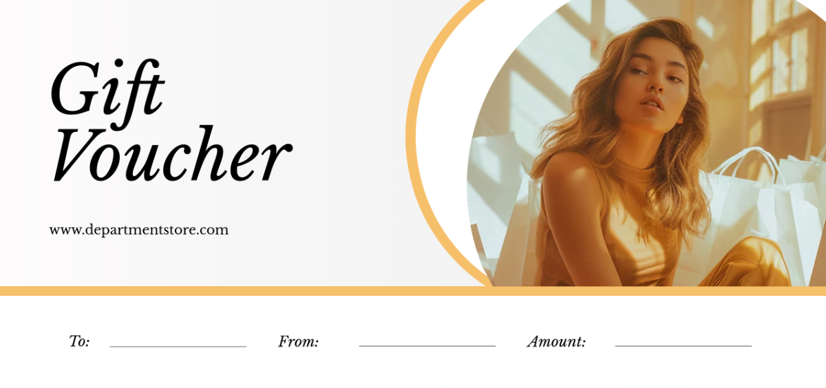 Free Elegant Gift Certificate Voucher Template to Edit Online
