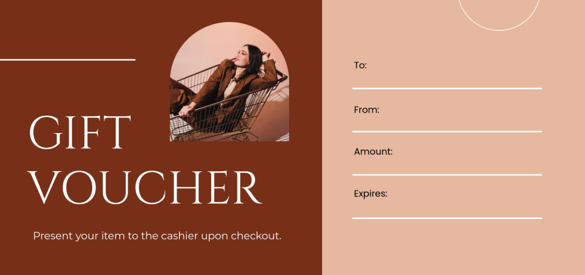 Free High-End Gift Certificate Voucher Template to Edit Online