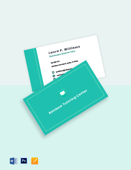 20+ School Business Card Templates - Free Downloads | Template.net