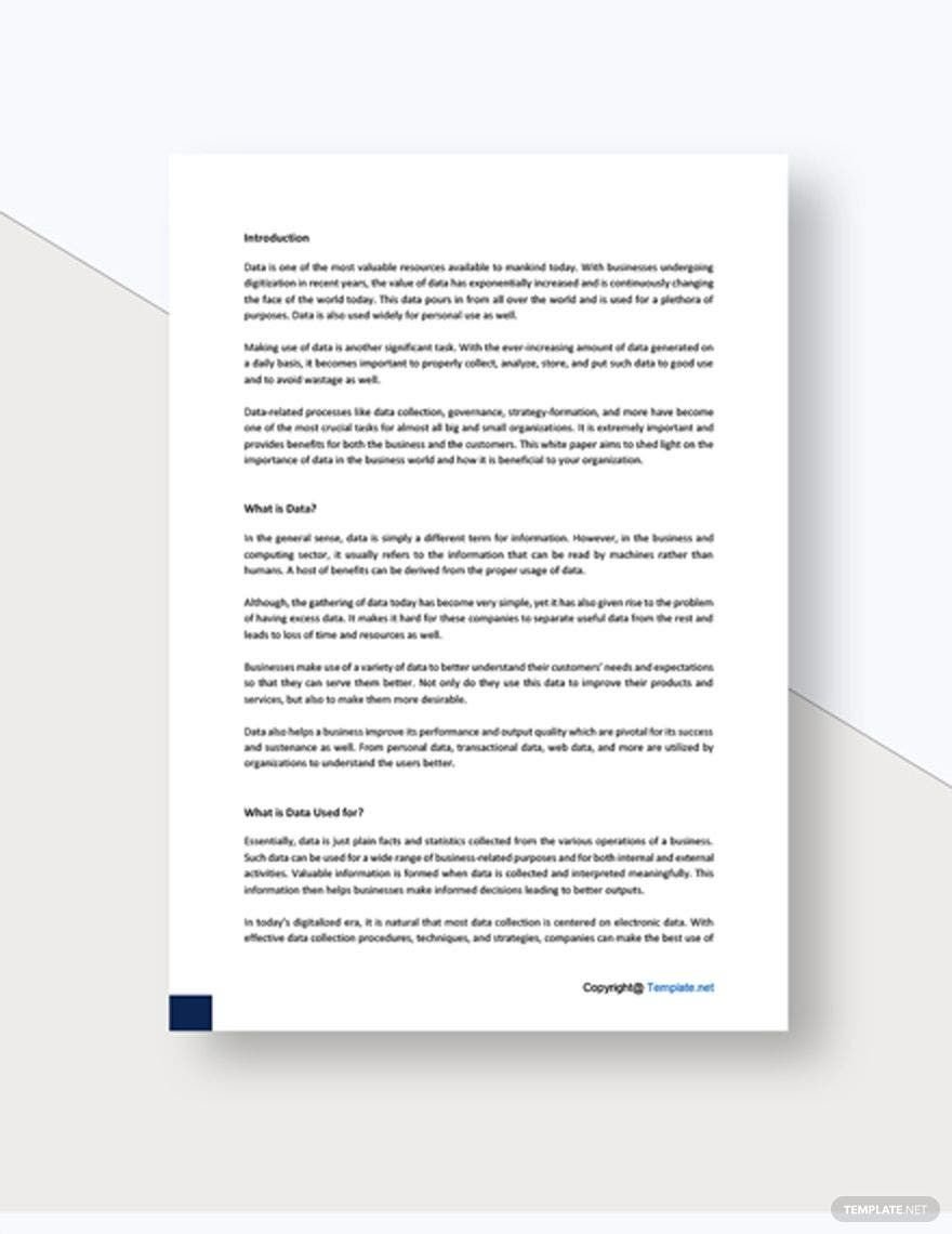 Simple Data White Paper Template