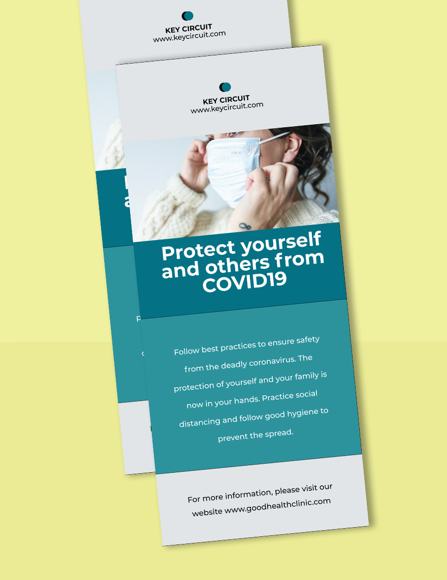 Coronavirus COVID-19 Health Care Roll-Up Banner Template