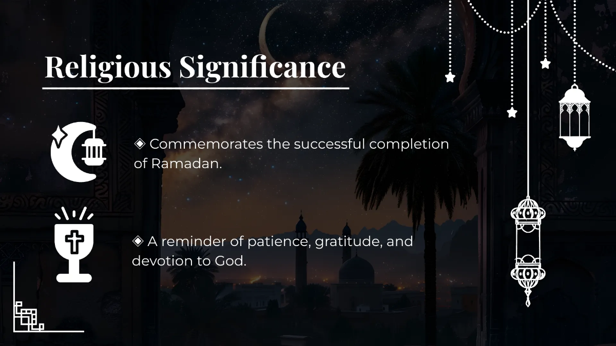 Free Eid al-Fitr Presentation Template to Edit Online