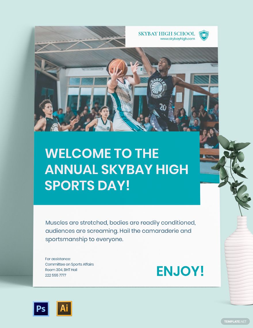 School Sports Day Poster Template