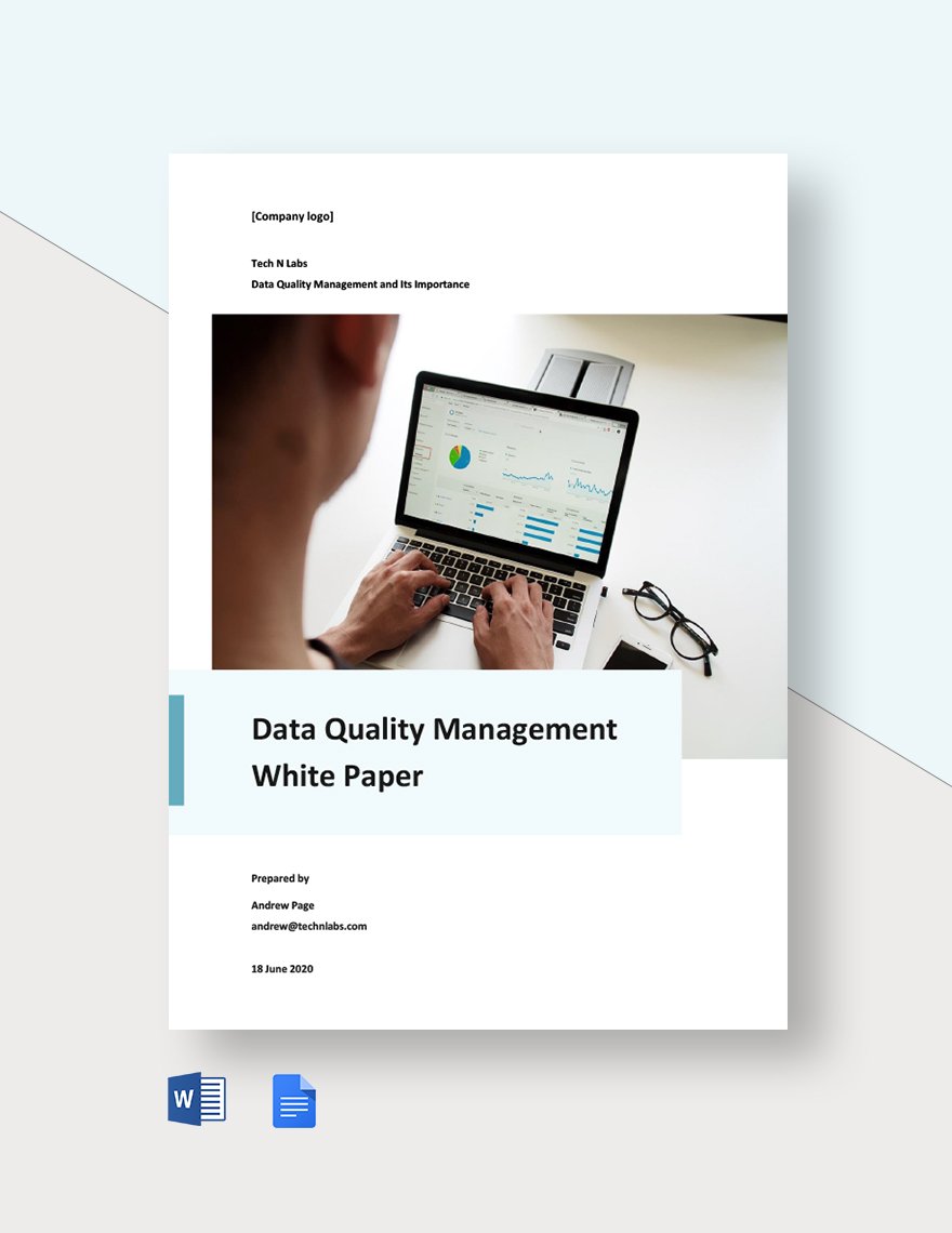 Data Quality Management White Paper Template