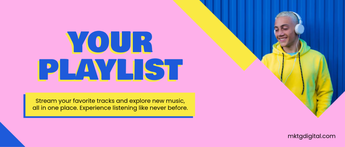 Free Artistic Spotify Banner Template