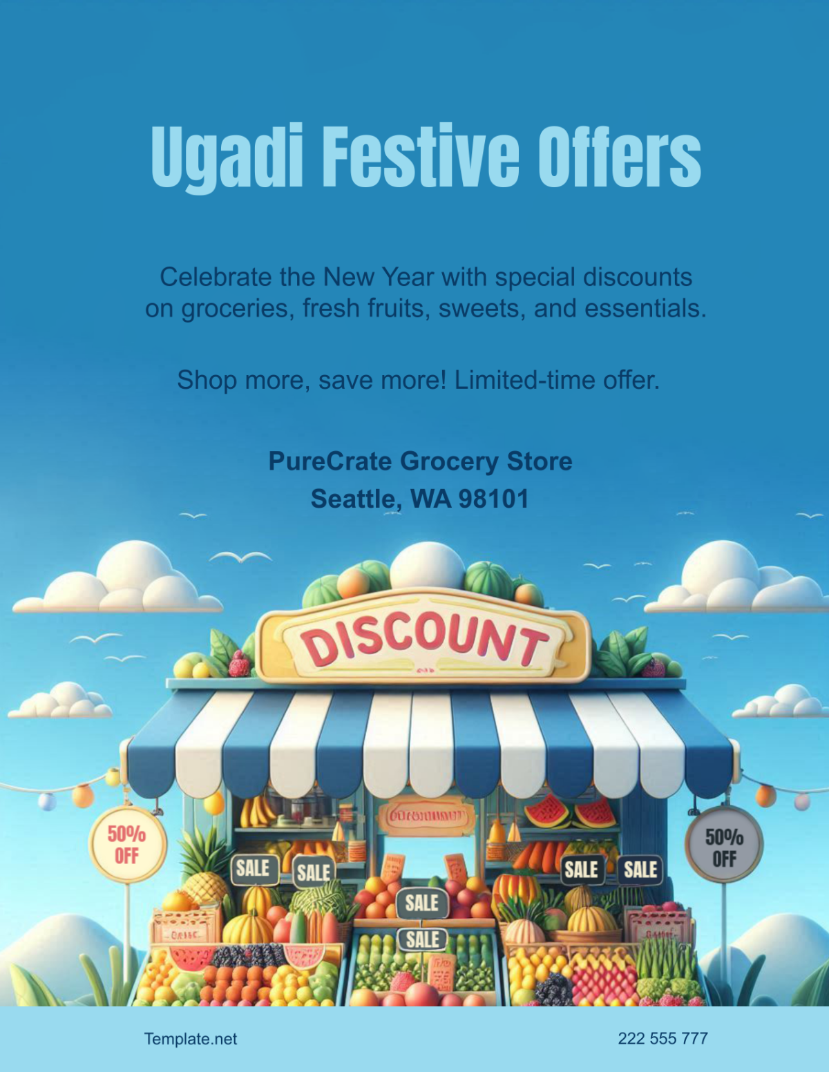  Simple Ugadi Promotional Flyer Template - Edit Online & Download