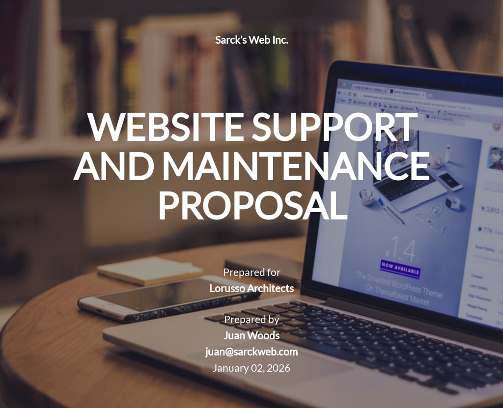 Maintenance Proposal Template [Free PDF] Google Docs, Word, Apple