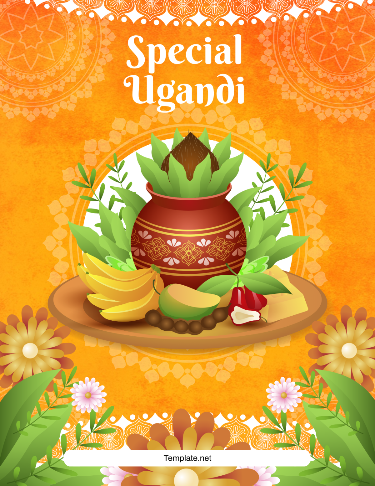 Special Ugadi Flyer Background Template - Edit Online & Download
