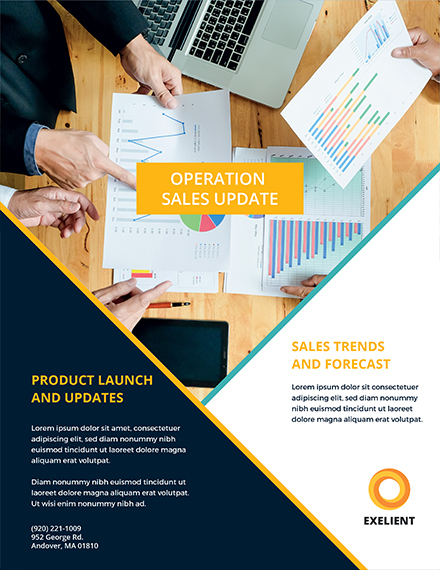 sales market flyer template 1x