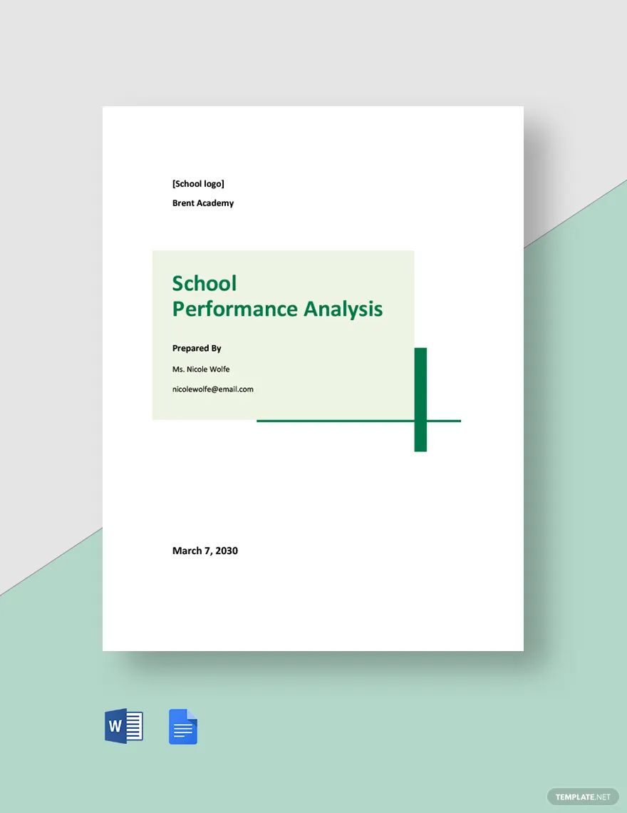 School Performance Analysis Template