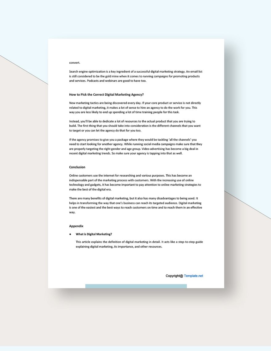 Example Business White Paper Template