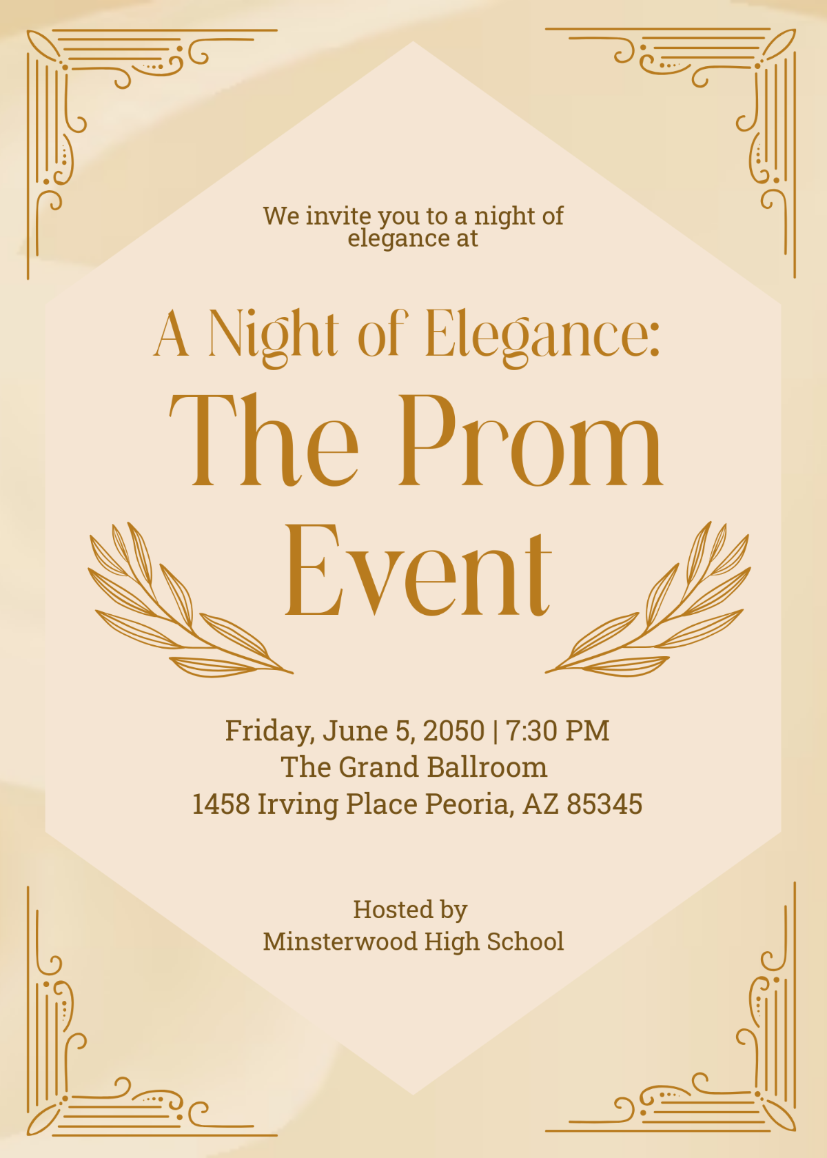 Free Prom Invitation Ticket Template To Edit Online Free Prom Invitation Ticket Template To Edit Online