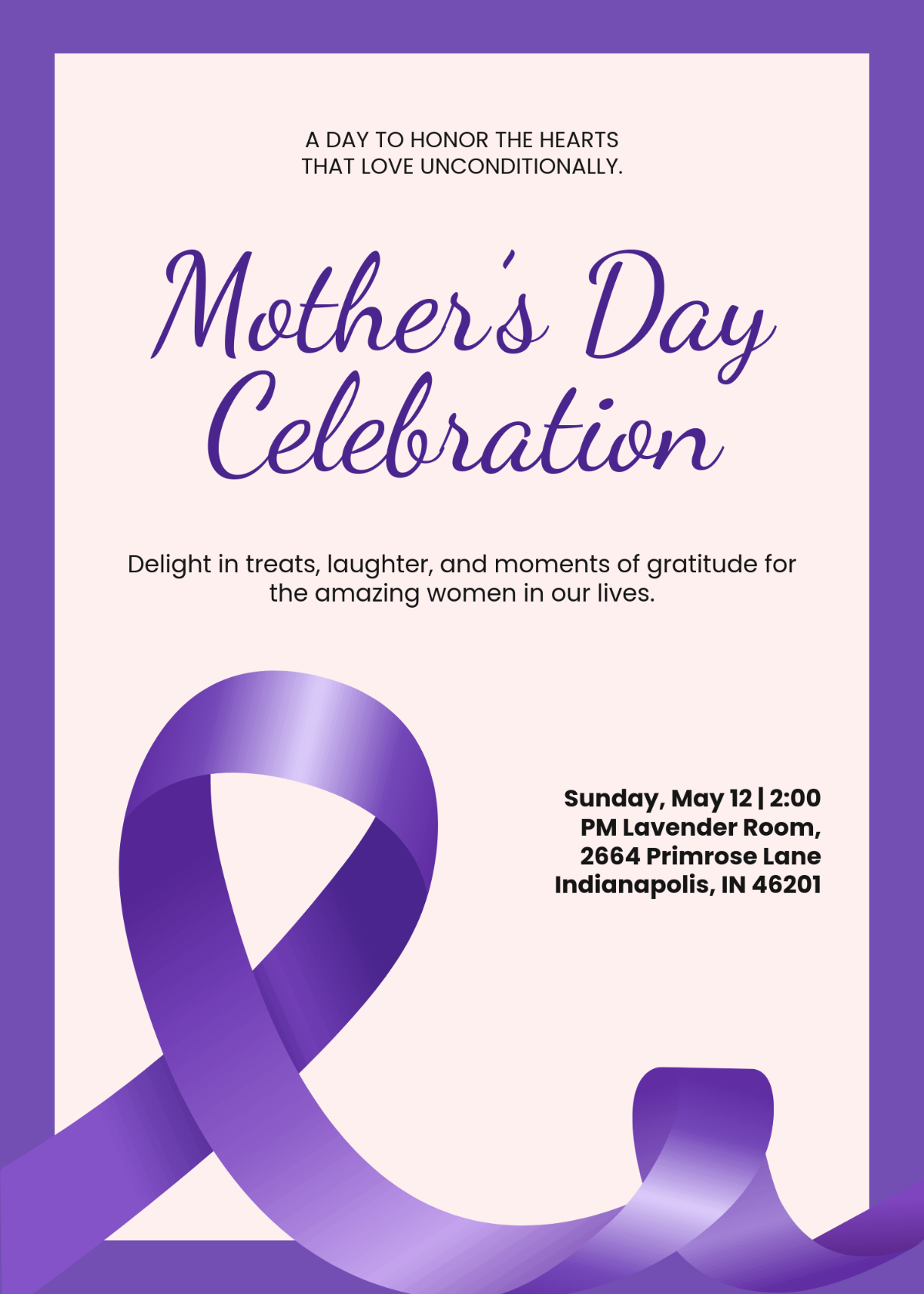 Mother S Day Invitation Background